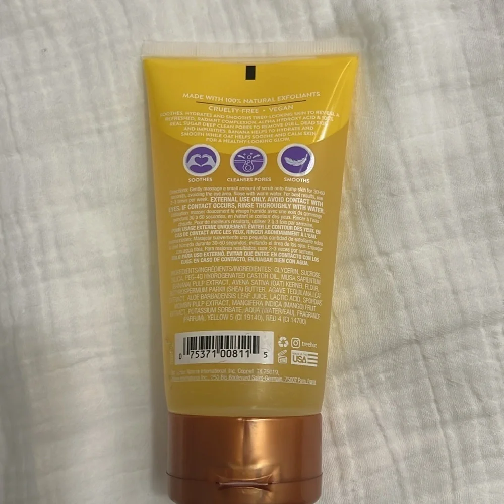 Tree Hut Nourishing Sugar Face Scrub Banana Oat AHA